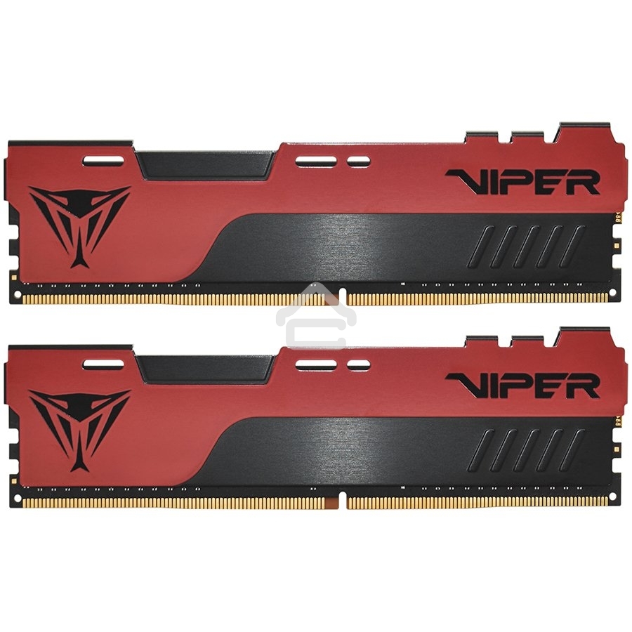Оперативная память Patriot Viper Elite II, DDR4, 16Gb (2x8 Gb), 3200 MHz, CL18, DIMM, радиатор, красный, черный