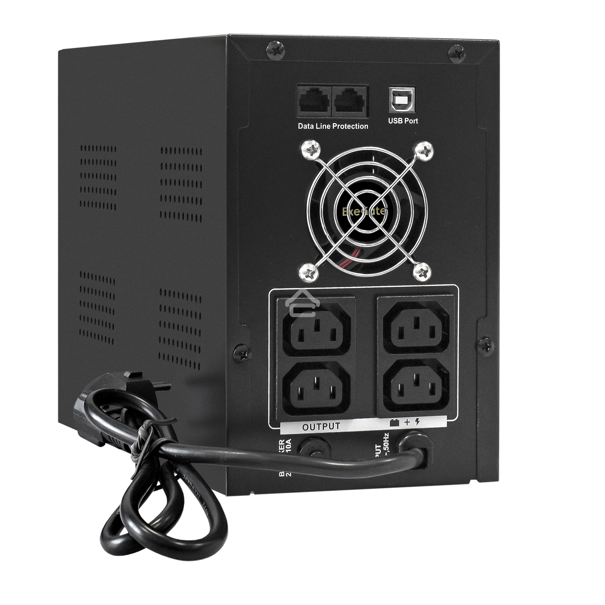 Источник бесперебойного питания ExeGate EX292631RUS SpecialPro Smart LLB-2000.LCD.AVR.4C13.RJ.USB <2000VA/1200W, LCD, AVR, 4*C13,RJ45/11,USB, металлический корпус, Black>