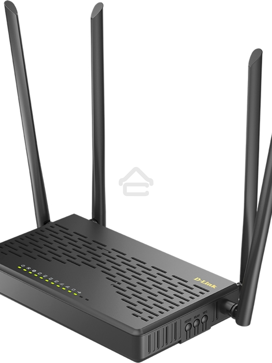 Роутер беспроводной D-Link DIR-825 (DIR-825/GFRU/R3A) AC1200 10/100/1000BASE-TX/4G черный