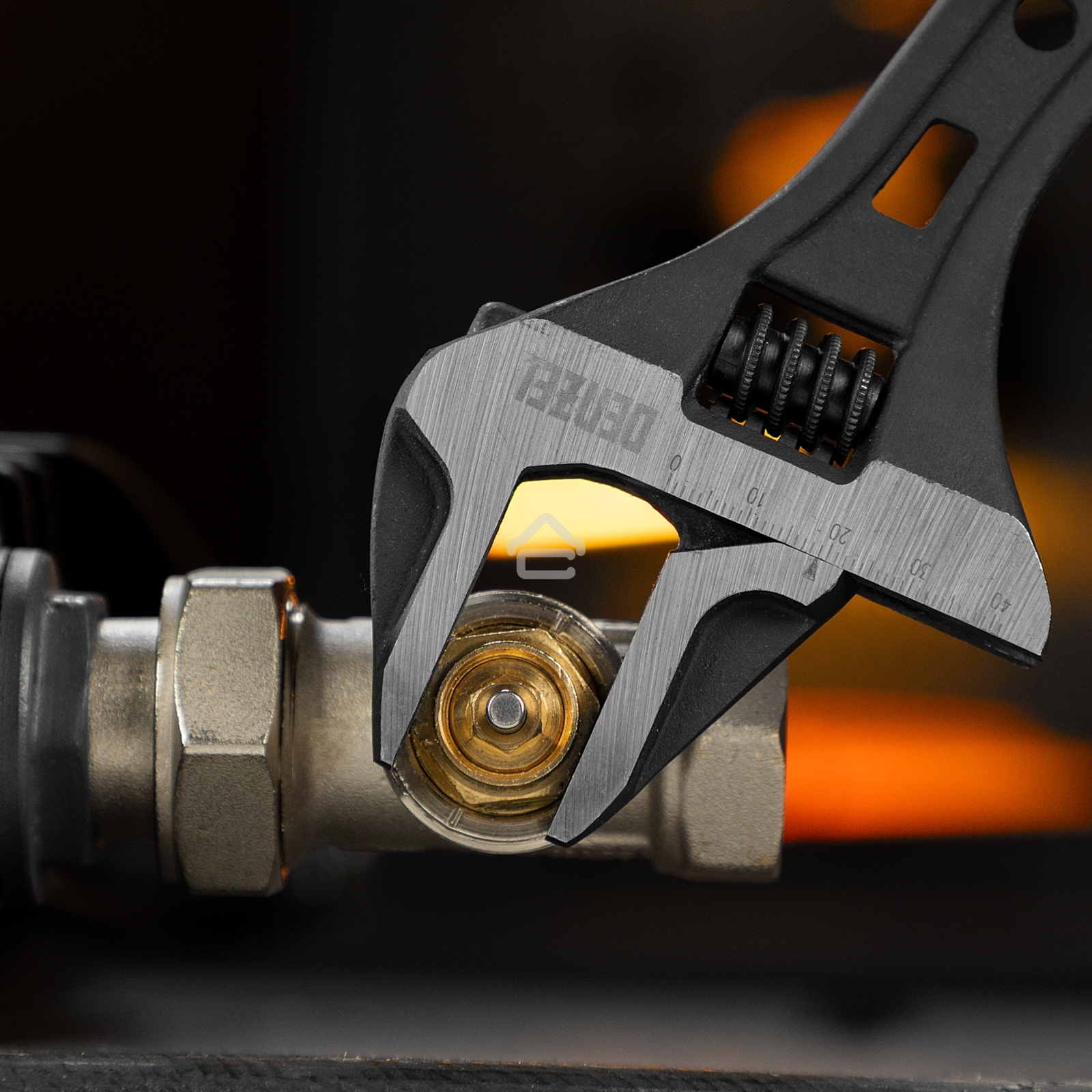 Ключ разводной Denzel 250 мм, CrV, кованый