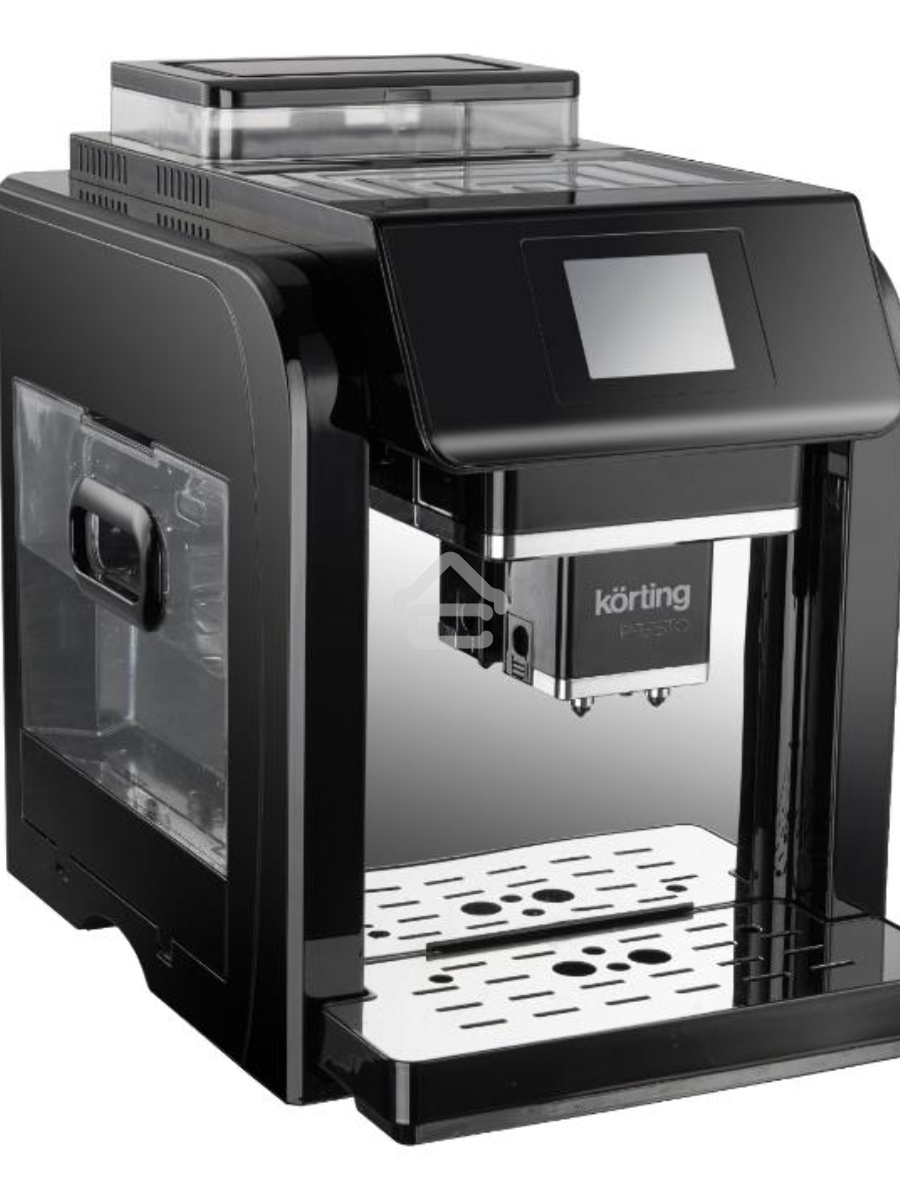 Кофемашина автоматическая Korting KACM 2009 PRESTO чёрный, зерновой/молотый, 2 л, 1400 Вт, 19 бар