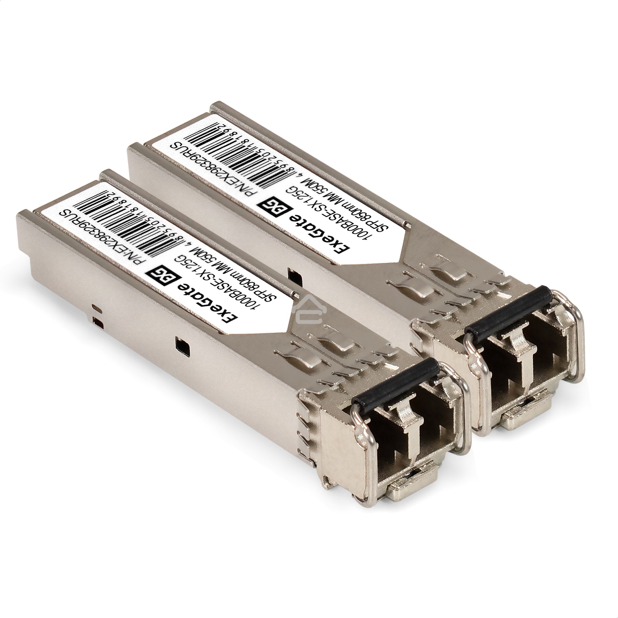 Комплект: Сетевой адаптер SFP ExeGate EXE-82576-F2 + 2xТрансивер Multi-Mode до 550м ExeGate EXT-1G-MM850-LC2-550M (EX296229RUS: PCI-E x1 v2.0, порты 2x SFP (10/100/1000Mb/s), Gigabit Server NIC Intel Chipset 82576-F2 + 2xEX298329RUS: Tx:850/Rx:850 нм, до 