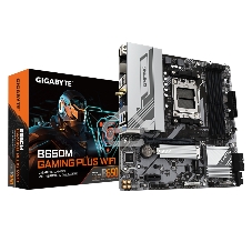 Материнская плата Gigabyte B650M GAMING PLUS WIFI, AM5, AMD B650, 4xDDR5, 4xSATA, 2xM.2, 1xPCIe 4.0 x16, 1xPCIe 3.0 x1, 2xDP, 1xHDMI, 1x2.5Gb LAN, Wi-Fi 6E, Bluetooth 5.3, 1xUSB-C 5Gbps, 5xUSB-A 5Gbps, 6xUSB-A 2.0, 3x3.5 мм, 7.1, mATX
