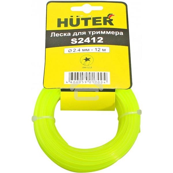 Леска для садовых триммеров Huter S2412 d=2.4мм L=12м для Huter GGT-800S(T)/1000S(T)/1300S(T)/1500S(T) (71/2/12)
