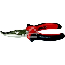 Длинногубцы Matrix NICKEL, 160 мм, изогнутые никелированные, двухкомпонентные рукоятки