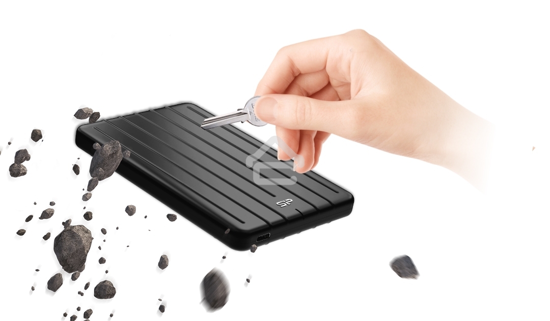Внешний SSD Silicon Power Bolt B75 Pro, 256 Gb, USB 3.2 Gen 2 Type-C, R/W 520/420, черный