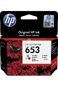 Картридж HP 653 струйный трёхцветный (200 стр)