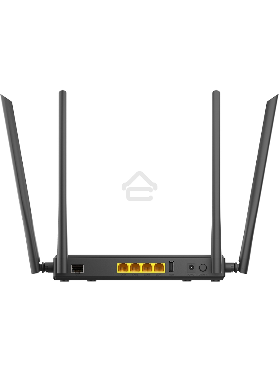 Роутер беспроводной D-Link DIR-825 (DIR-825/GFRU/R3A) AC1200 10/100/1000BASE-TX/4G черный