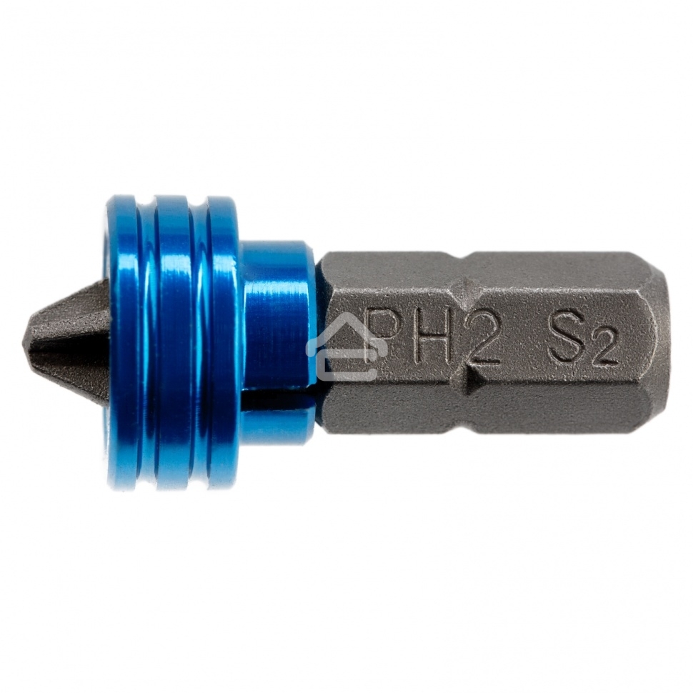 Бита Gross PH2x25 мм с ограничителем и магнитом, для ГКЛ, S2