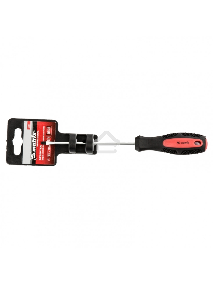 Отвертка MATRIX 12208 SL3х100мм CrV двухкомп. рукоятка
