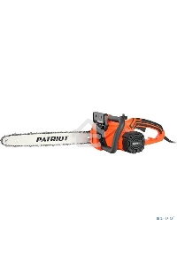 Пила цепная электрическая PATRIOT ESP 2418 , 2400Вт, 18'/45см, 3/8, 1,3мм 62зв, плавный пуск, бесключевая натяжка цепи, термозащита