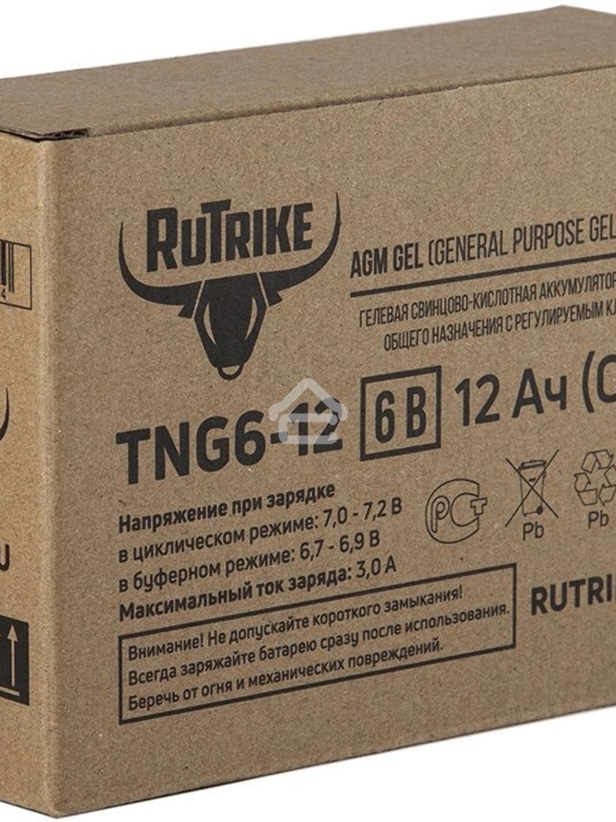 Батарея для ИБП Rutrike TNG6-12 6В 12Ач