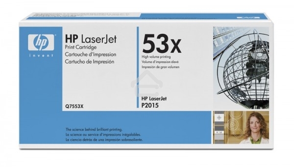 Картридж лазерный HP Q7553X черный для LaserJet P2015 7000 стр.