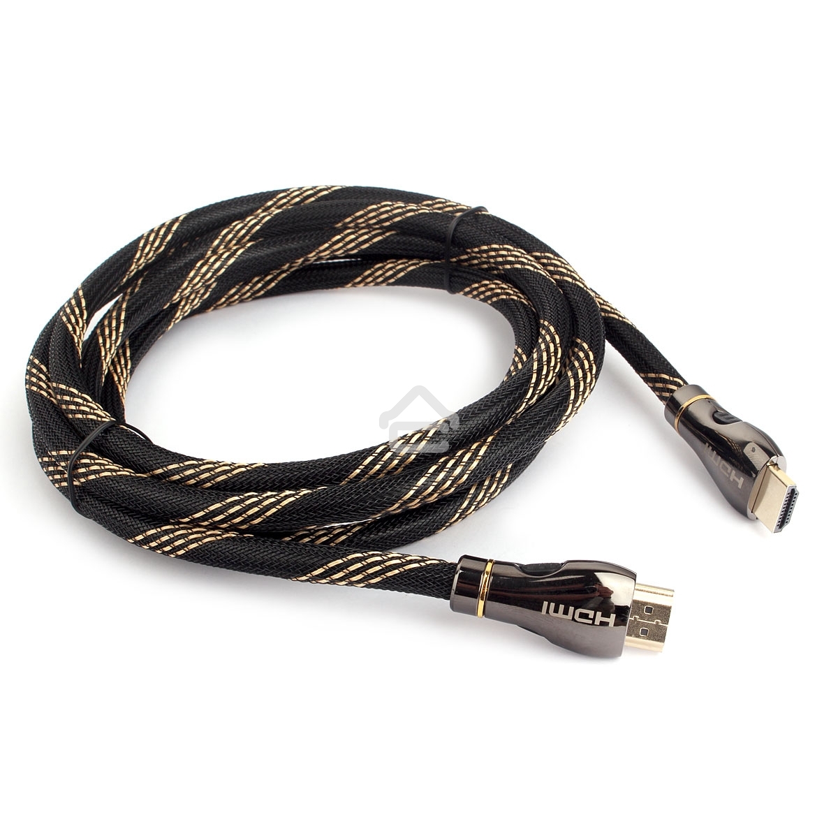 Кабель Cablexpert HDMI CCP-HDMI8К-2.5M, 19M/19M, v2.1, 8К, медь, позол.разъемы, экран, оплетка, 2.5м, черный, пакет