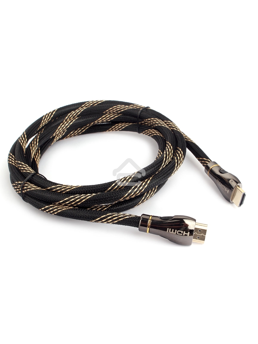 Кабель Cablexpert HDMI CCP-HDMI8К-2.5M, 19M/19M, v2.1, 8К, медь, позол.разъемы, экран, оплетка, 2.5м, черный, пакет