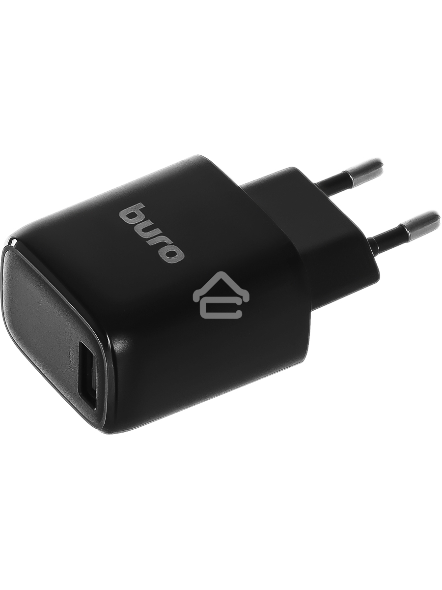 Сетевое зарядное устройство Buro BUWG1 3A QC черный