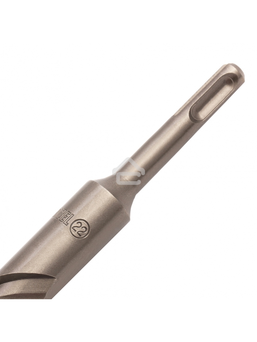 Бур по бетону, двойная спираль, Cobalt W-tip, 22x460 мм, SDS PLUS Denzel