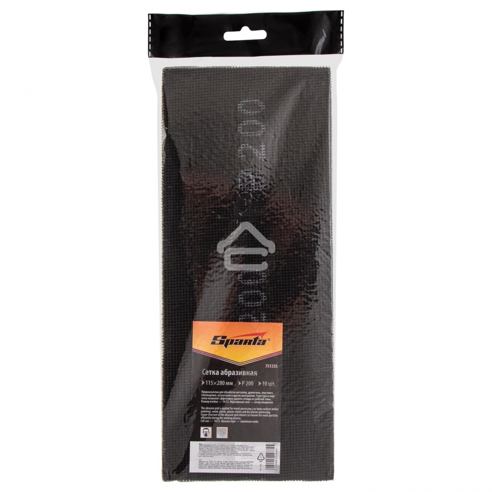Сетка абразивная Sparta P 200, 115 х 280 мм, 10 шт.