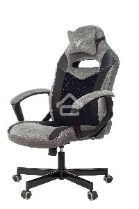 Кресло игровое Бюрократ VIKING 6 KNIGHT B FABRIC черный крестовина металл/пластик