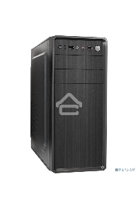Компьютерный корпус Miditower ExeGate XP-401-400W-12 (ATX, БП XP400 с вент. 12см, 2*USB, аудио, черный)