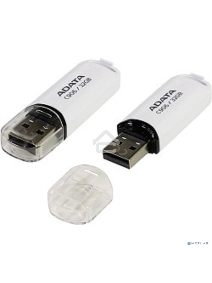Флеш диск ADATA Flash Drive 32Gb C906 AC906-32G-RWH {USB2.0, White}
