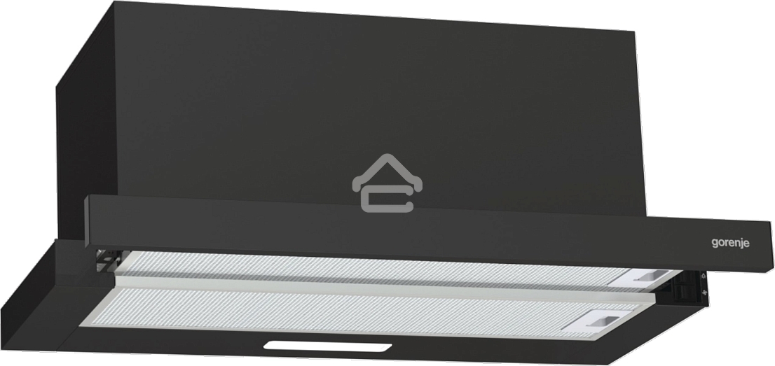 Вытяжка встраиваемая Gorenje TH606E7B черный управление: кнопочное (1 мотор)