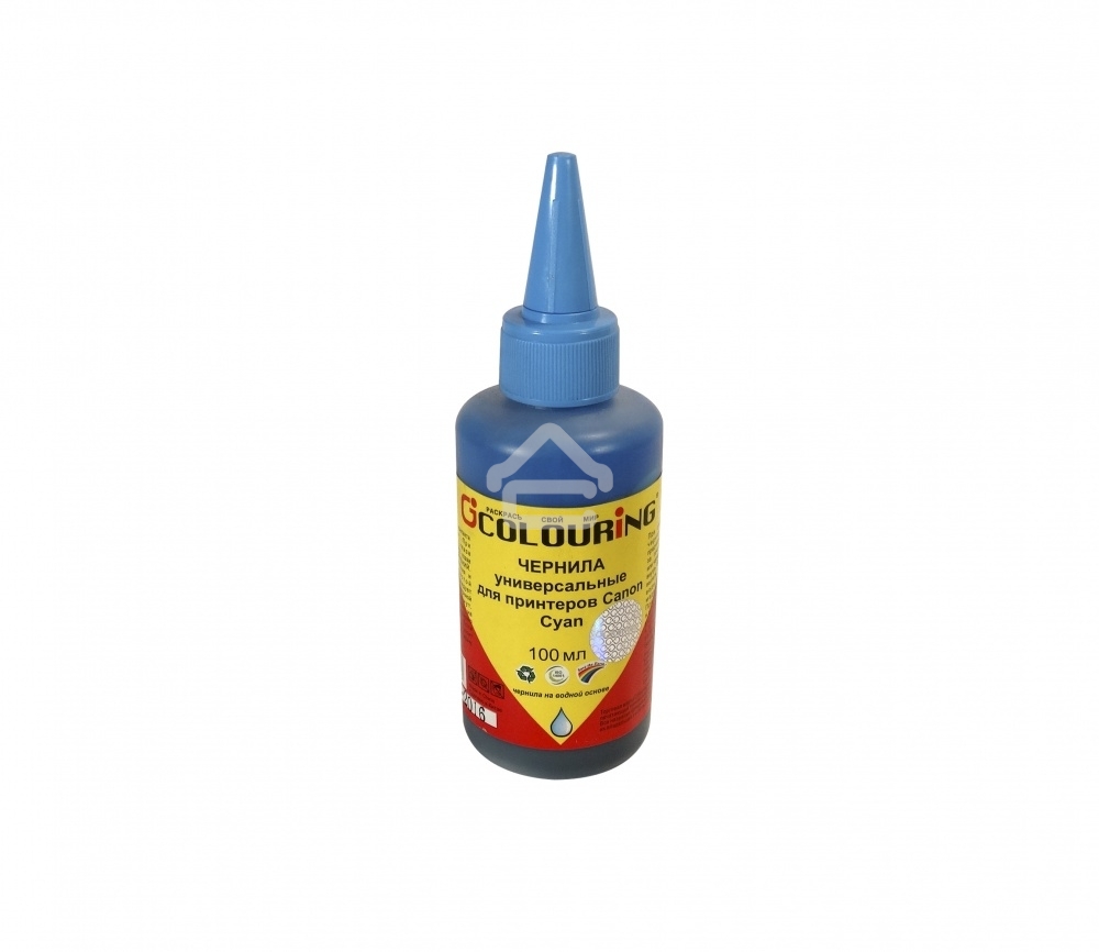 Чернила Colouring для принтеров Canon универсальные Cyan 100 мл водн