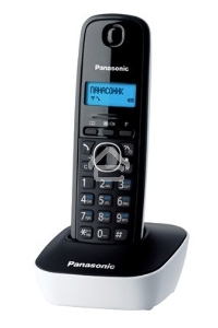 Телефон беспроводной (DECT) Panasonic KX-TG1611RUW (белый) {АОН, Caller ID,12 мелодий звонка,подсветка дисплея,поиск трубки}
