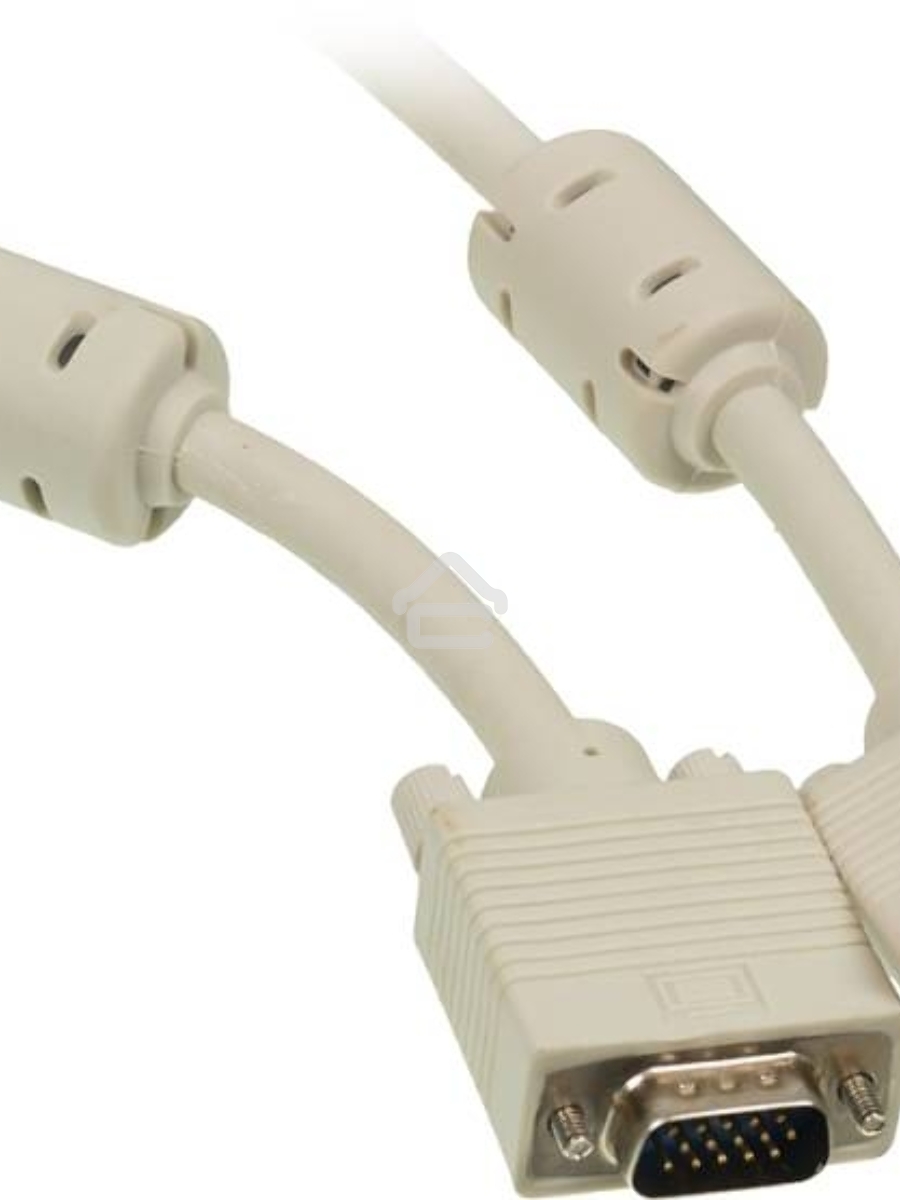Кабель-удлинитель SVGA Ningbo CAB015S-5m VGA HD15 (m)/VGA HD15 (f) 5м феррит.кольца