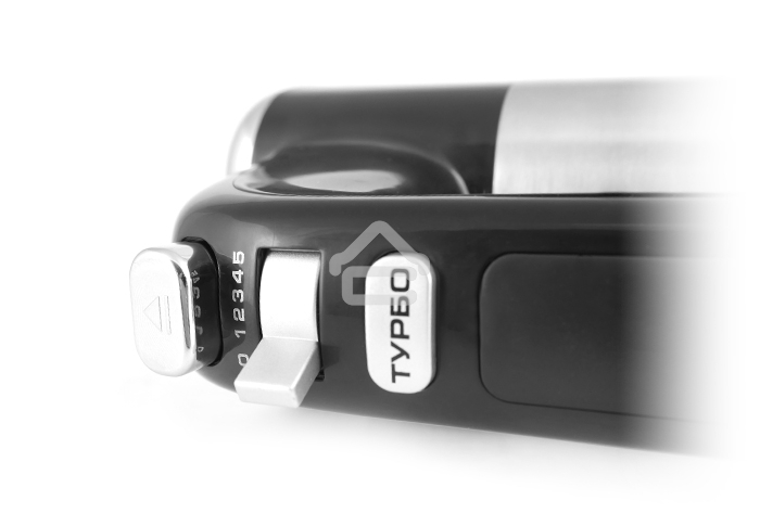 Миксер Centek CT-1120 черный/сталь 1200Вт, 5 скоростей+турбо, взбивание/замешивание