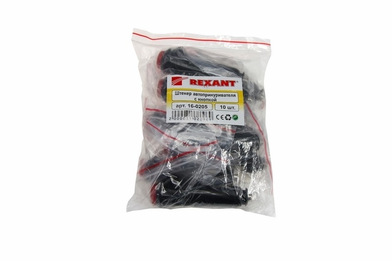 Штекер автоприкуривателя с кнопкой I=3А Rexant