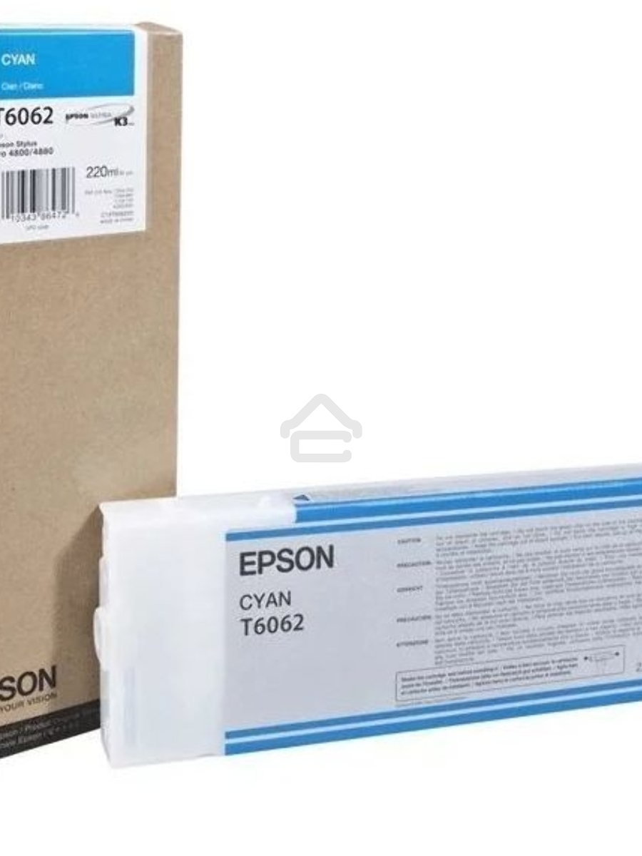 Картридж струйный Epson C13T606200 голубой (220 мл) для Stylus Pro 4800/4880