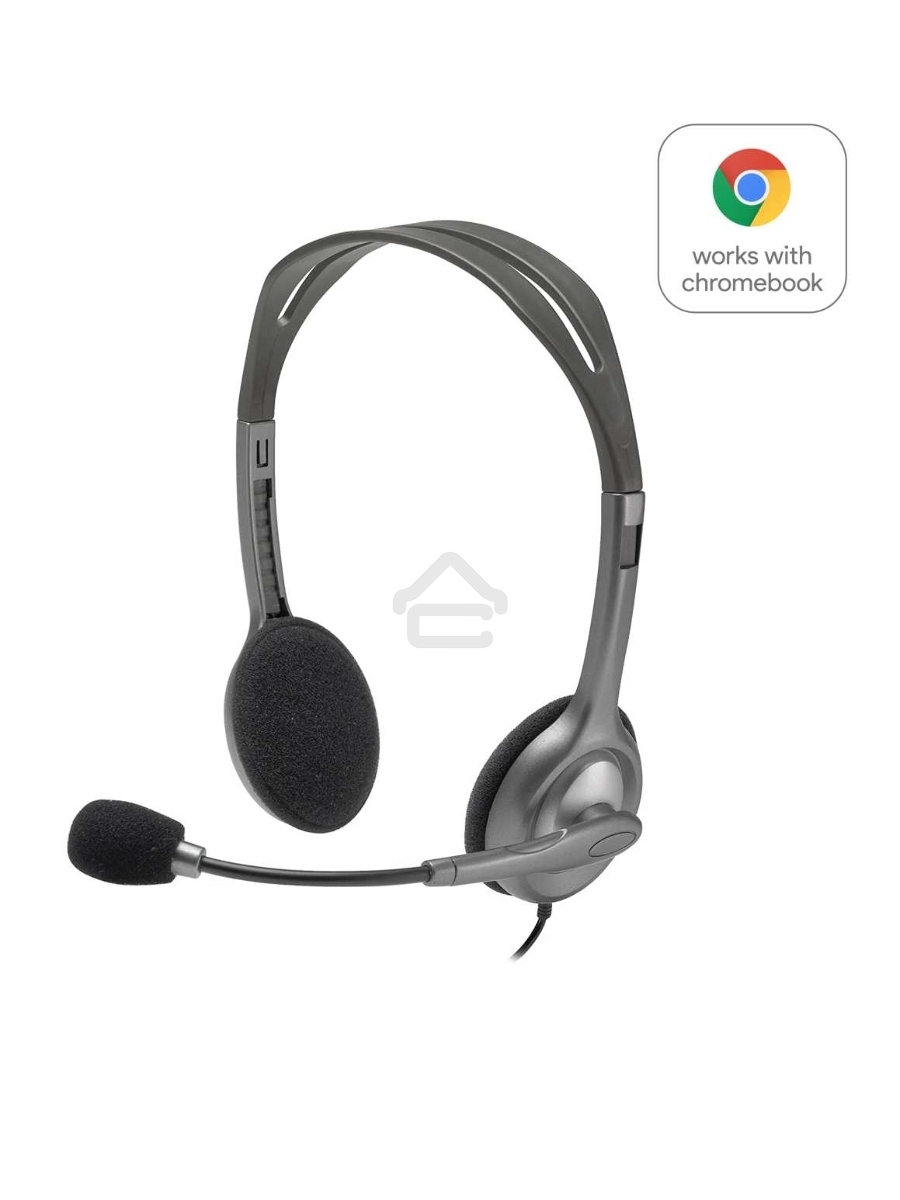 Гарнитура Logitech Headset H111 Stereo grey (981-000594/981-000593/981-000588)