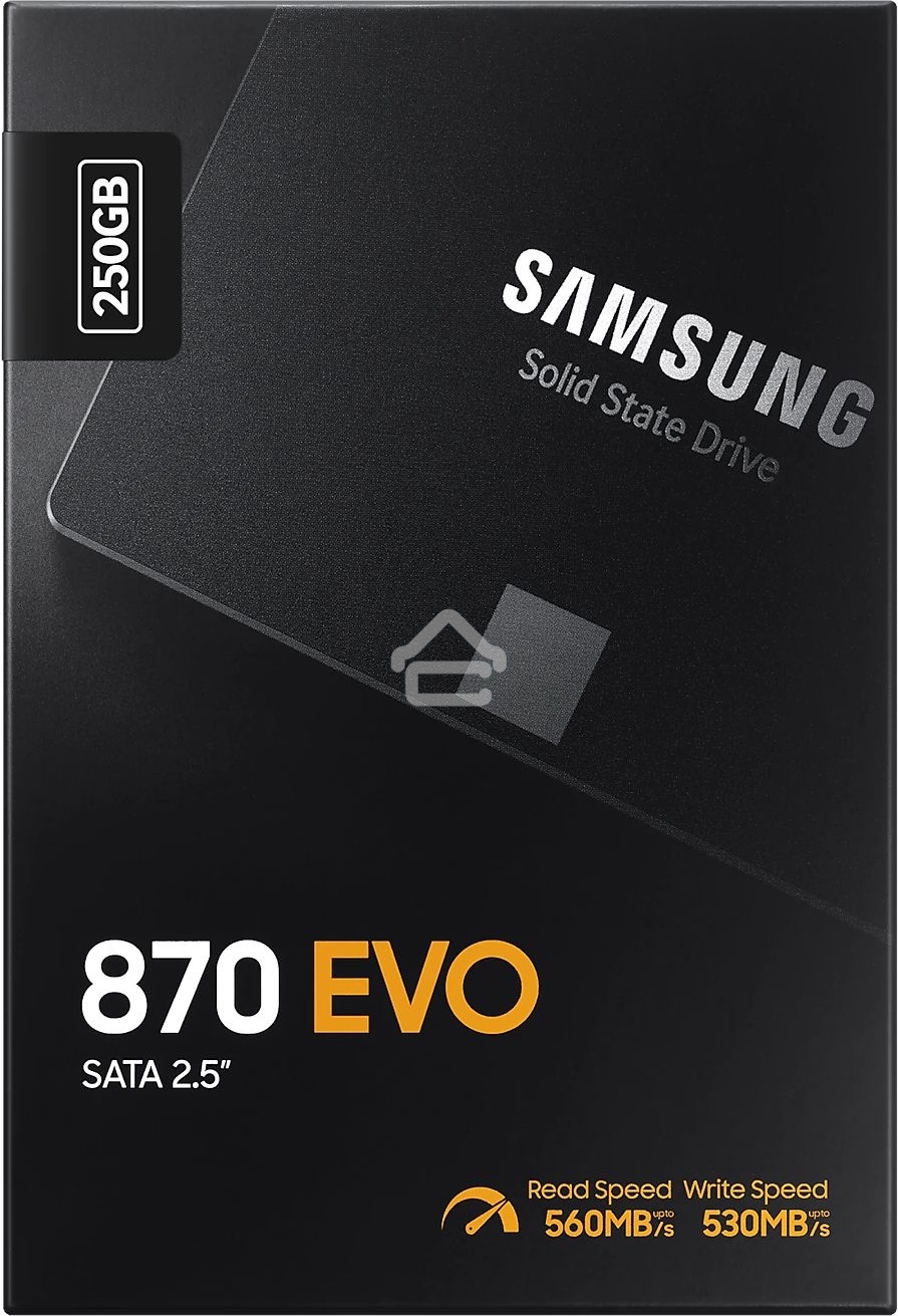 Накопитель SSD Samsung 870 EVO, 250Gb, SATA III, 2.5