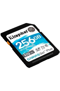 Карта памяти Kingston 256GB SDXC Canvas Go Plus 170R C10 UHS-I U3 V30 EAN: 740617301519