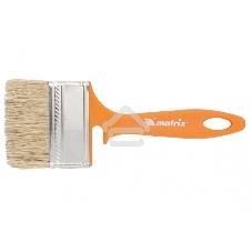 Кисть флейцевая Matrix для фасадных работ, 70х12 мм, натуральная щетина, пластиковая рукоятка 83391