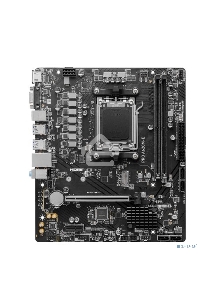 Материнская плата MSI PRO A620M-E, AM5, AMD A620, 2xDDR5, 4xSATA, 1xM.2, 1xPCI-E 4.0 x16, 1xPCI-E 4.0 x1, 1xHDMI, 1xVGA, 1x1Gb LAN, 2xUSB 2.0, 4xUSB 3.2 Gen 1, 3x3.5 мм, 7.1, Micro-ATX