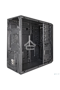Компьютерный корпус Miditower ExeGate XP-401-400W-12 (ATX, БП XP400 с вент. 12см, 2*USB, аудио, черный)