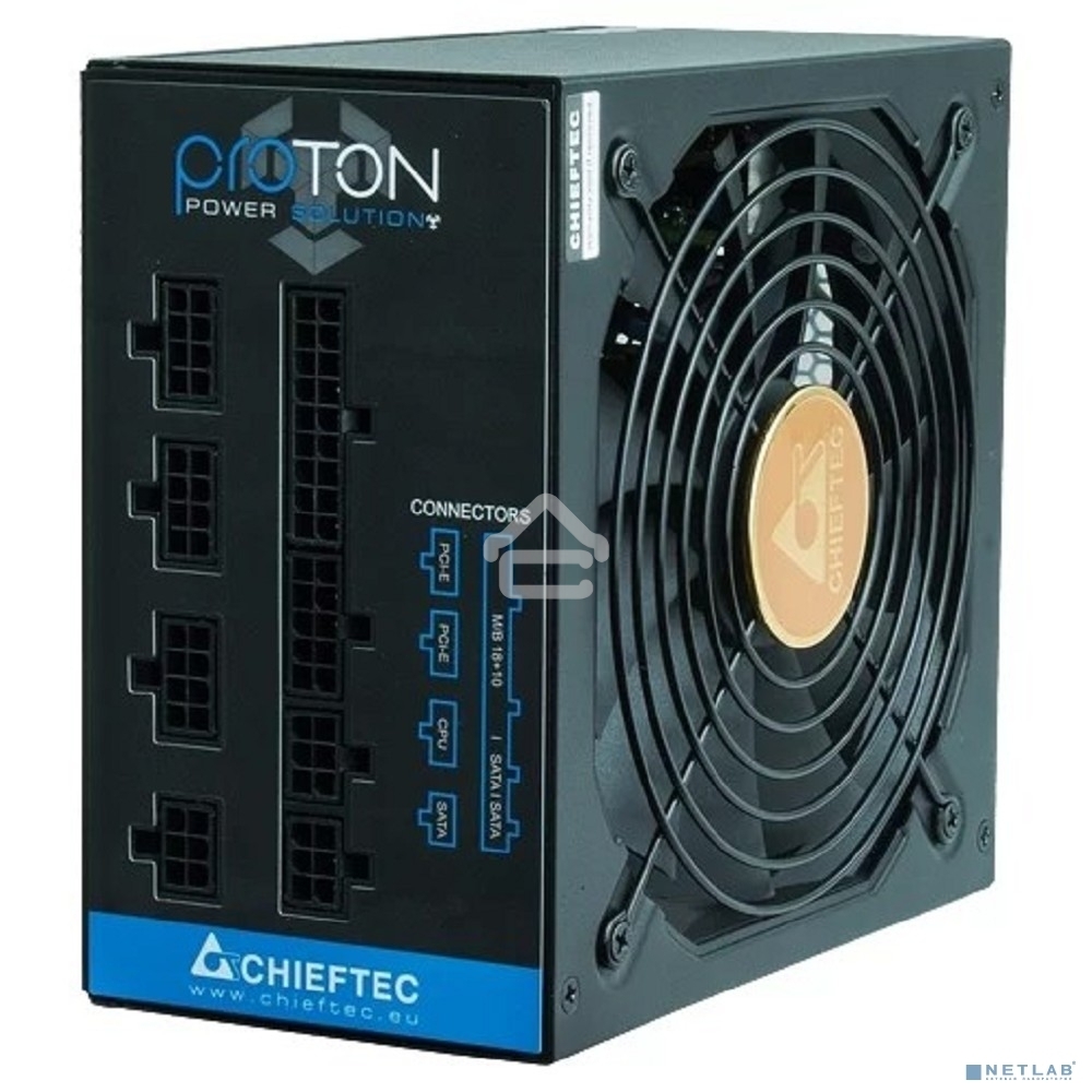Блок питания Chieftec BDF-750C, 750Вт 80 PLUS Bronze, 140мм, модульный, черный