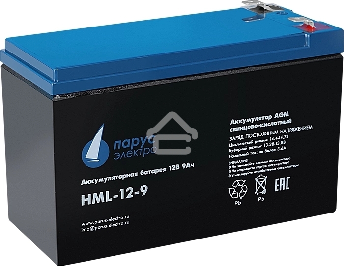 Батарея Парус Электро, профессиональная серия HML-12-9