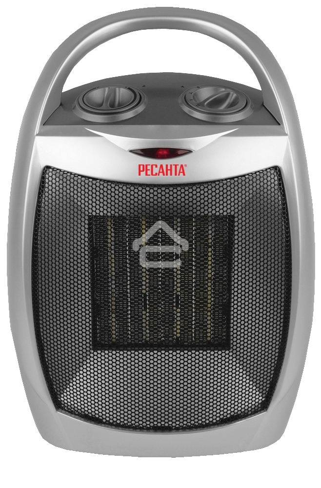 Тепловентилятор Ресанта ТВК-1, серебристый, 900/1800 Вт, 18 м2, термостат 67/2/3