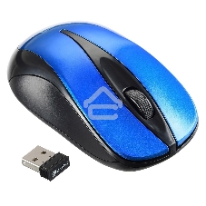 Мышь беспроводная Oklick 675MW черный/синий, 800 dpi, радиоканал, USB, кнопки - 3