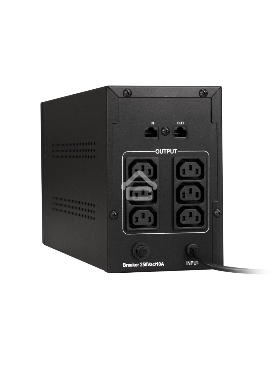 Источник бесперебойного питания ExeGate EP285481RUS SpecialPro UNB-1000.LED.AVR.C13.RJ <1000VA/650W, LED, AVR, 6*IEС-C13, RJ45/11, Black>