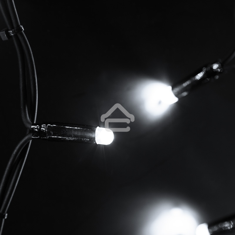 Гирлянда Neon-night Айсикл (бахрома) светодиодный, 6,0 х 1,5 м, черный провод 