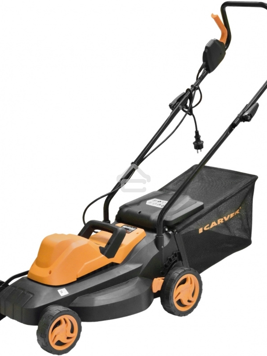 Газонокосилка CARVER LME-1437 эл. 1400Вт ширина 37см рег.высоты травосборник 35л