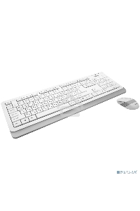 Клавиатура + мышь A4 Fstyler FG1010 клав:белый/серый мышь:белый/серый USB беспроводная Multimedia