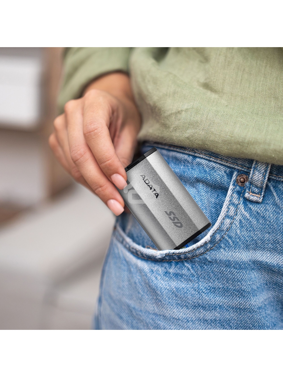 Внешний накопитель SSD ADATA 2Tb SD810 USB Type-C (2000/2000 Mb/s) metal case grey (SD810-2000G-CSG)