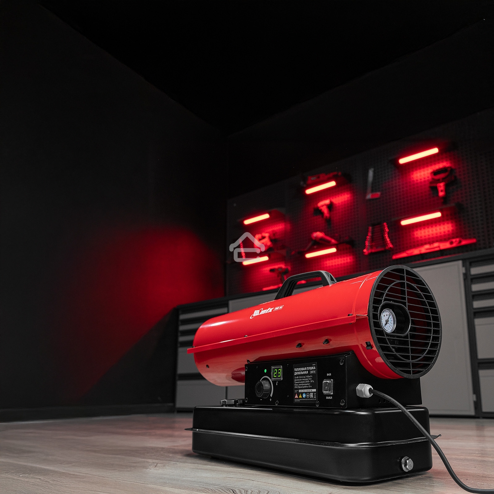 Дизельная тепловая пушка MTX DHB-10i, 10 кВт, 400 м3/ч, прямой нагрев, термостат