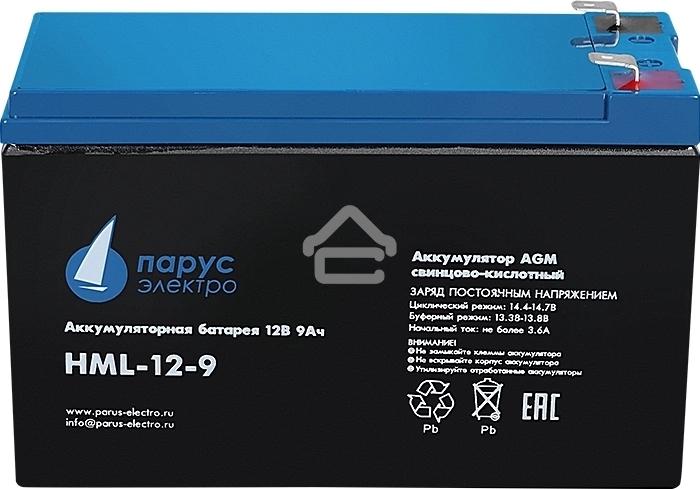 Батарея Парус Электро, профессиональная серия HML-12-9