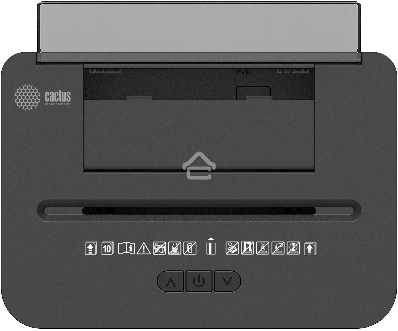 Шредер Cactus CS-SH-D8 с автоподачей (секр.P-4) фрагменты 150лист. 24лтр. скобы пл.карты